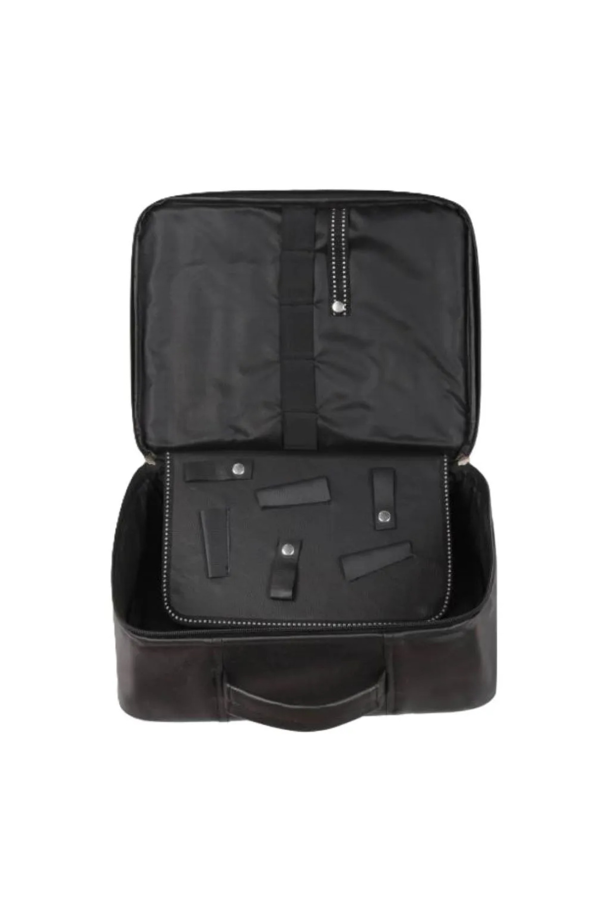 ست مراقبت مو کیف چرمی آرایشگاه آرایشگر مشکی ZUU BAGS