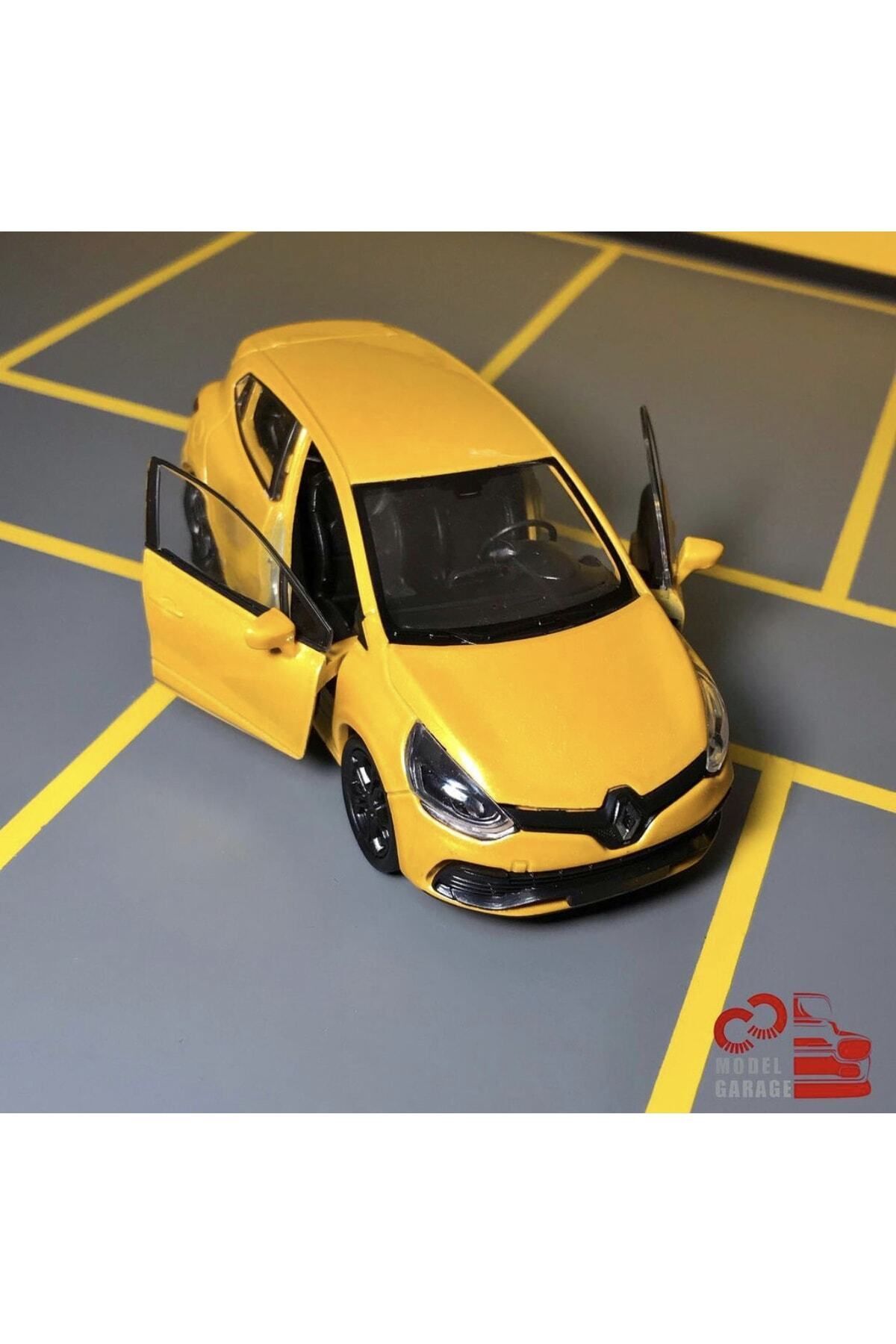 مدل خودرو RENAULT CLIO RS 1 36 SCALE C&amp;C MODEL GARAGE PULL &amp; DROP DIECAST METAL CAR TOY اورجینال WELLY