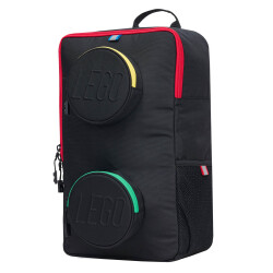 کوله‌پشتی طرح قطعه ساخت 1x2 لگو LEGO سری آیکونیک، مدل 20204B-0354، مشکی و چندرنگ، ۱۸ لیتر