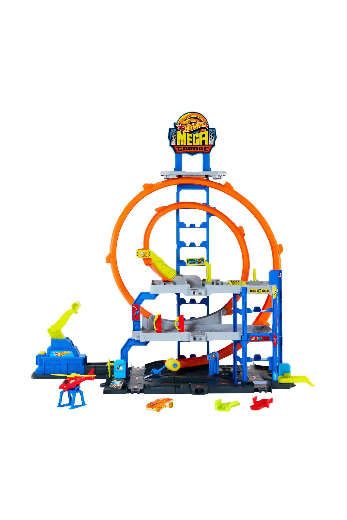ست بازی CITY MEGA LOOP GARAGE JBM74 از ترکیه HOT WHEELS