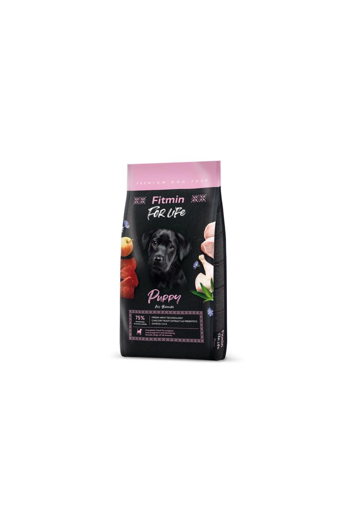 غذای خشک سگ توله‌سگ و باردار فیت‌مین Fitmin For Life Puppy با طیور، ۲٫۵ کیلوگرم 2,5 Kg