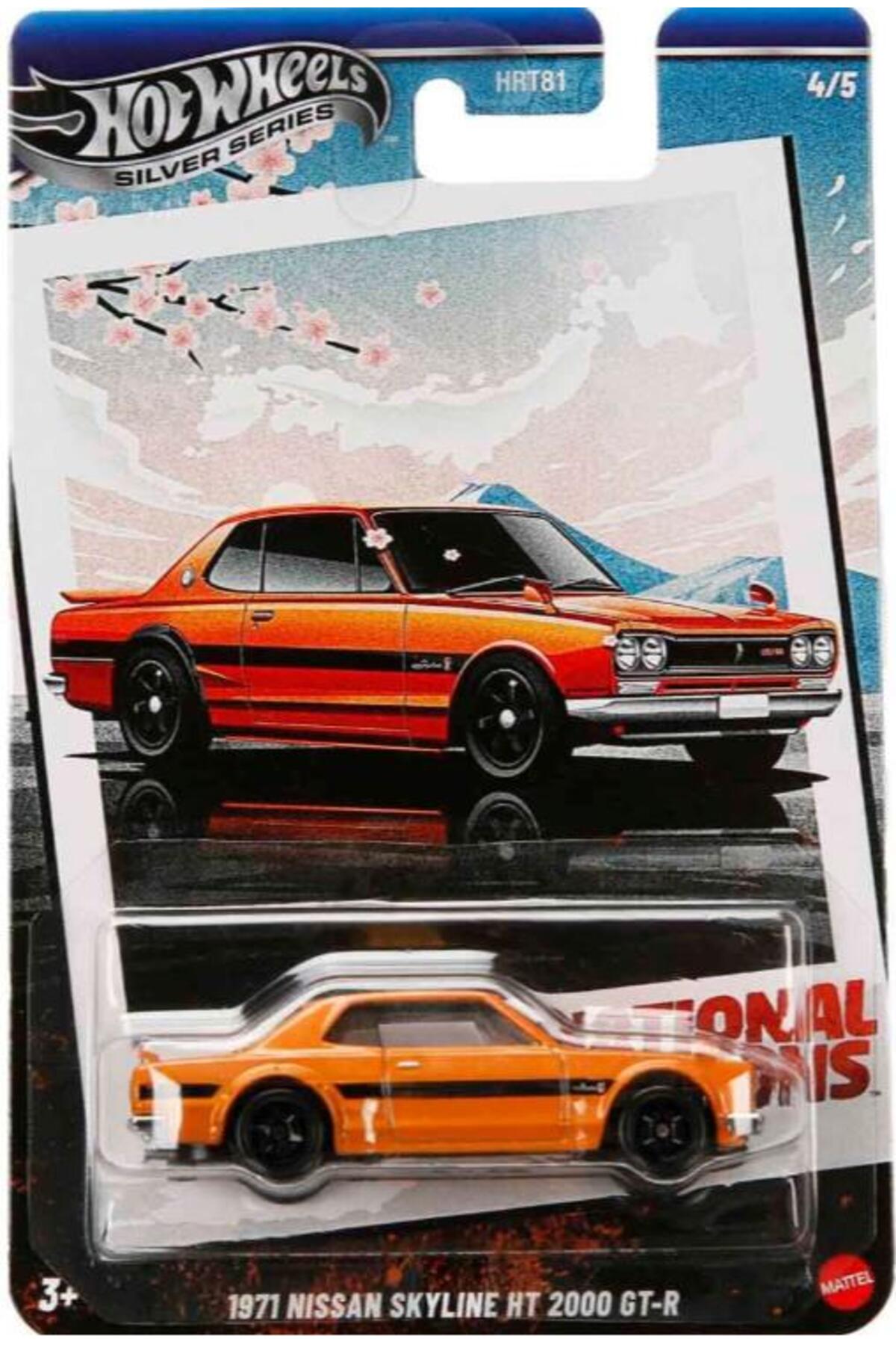 ماشین اسباب بازی سری نقره ای 1971 نیسان اسکای لاین HT 2000 GT R JBY89 از ترکیه HOT WHEELS
