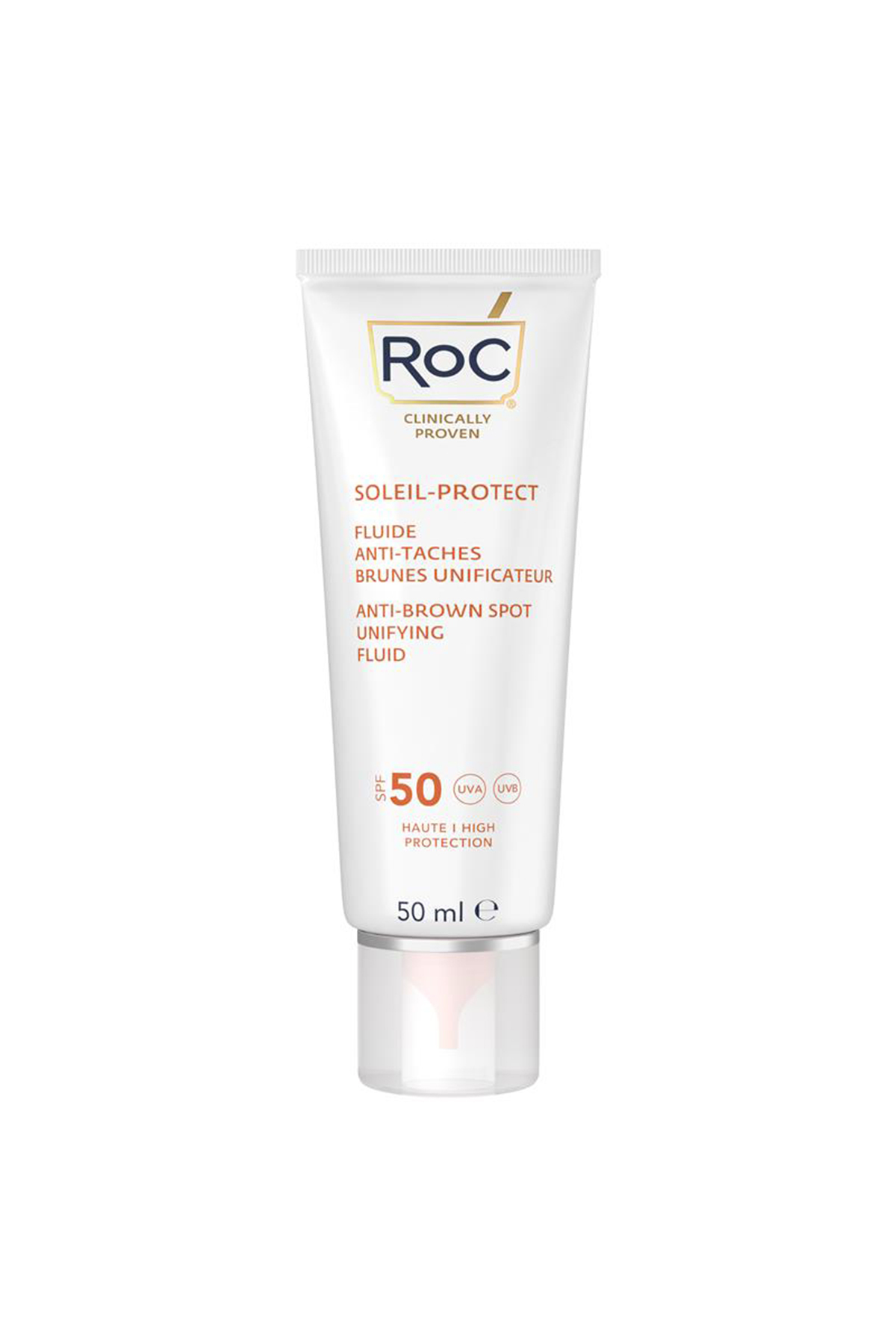 Roc کرم ضد لکه آفتابی صورتی SPF50 50 میلی لیتر