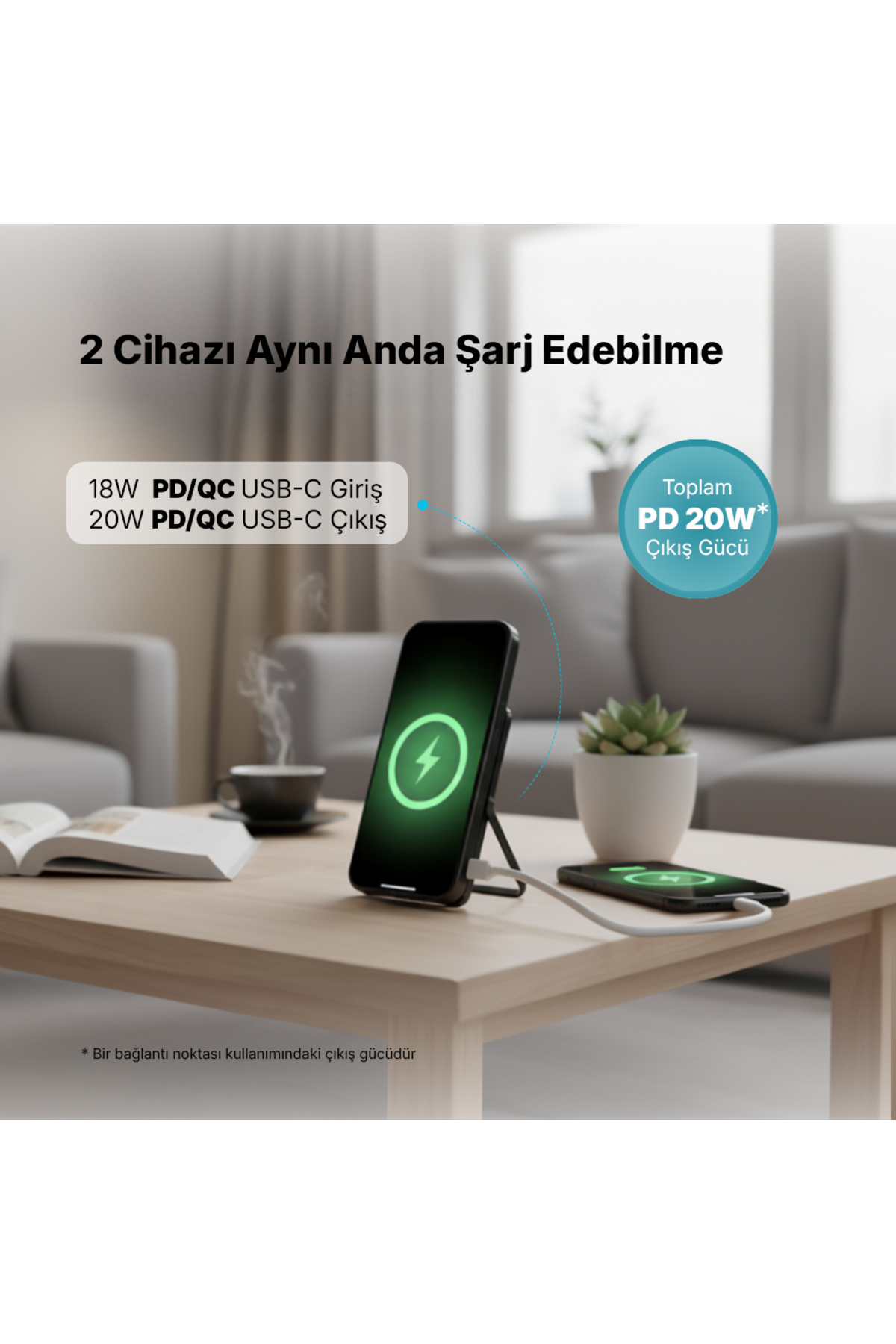پاوربانک RECHARGER M 5000MAH MAGSAFE سازگار با PD 20W شارژر سریع قابل حمل بی سیم پایه 2BB235S اورجینال Ttec