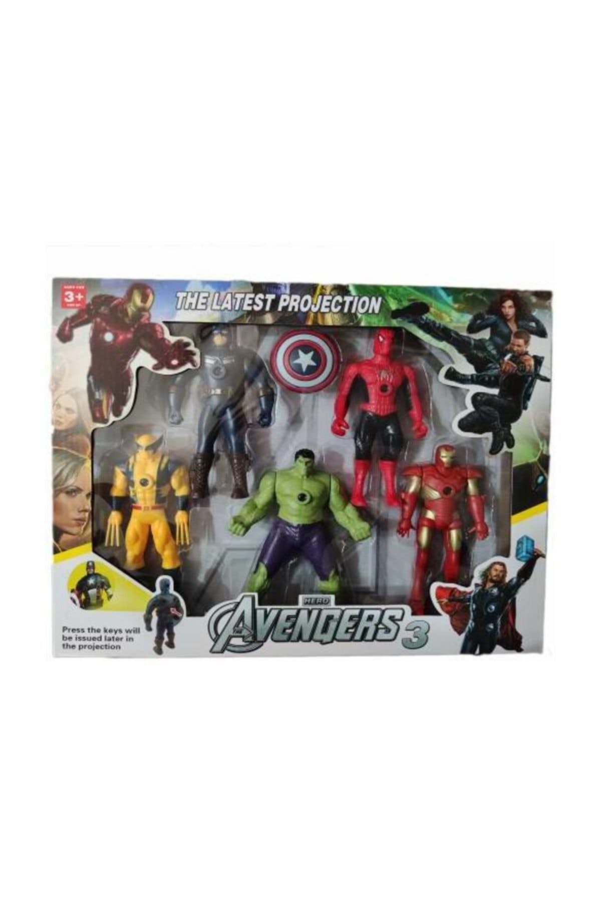 اسباب بازی های فیگور دیگر مجموعه 5 پروژکتوری AVENGERS 3 SERIES HEROES Mashotrend