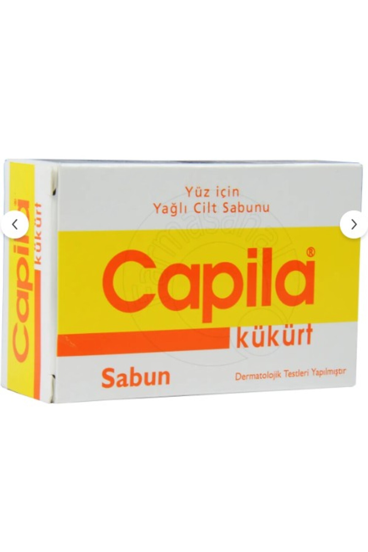 صابون جامد گوگردی 90 گرمی با خاصیت ضد باکتری و پاک کنندگی عمیق Capila