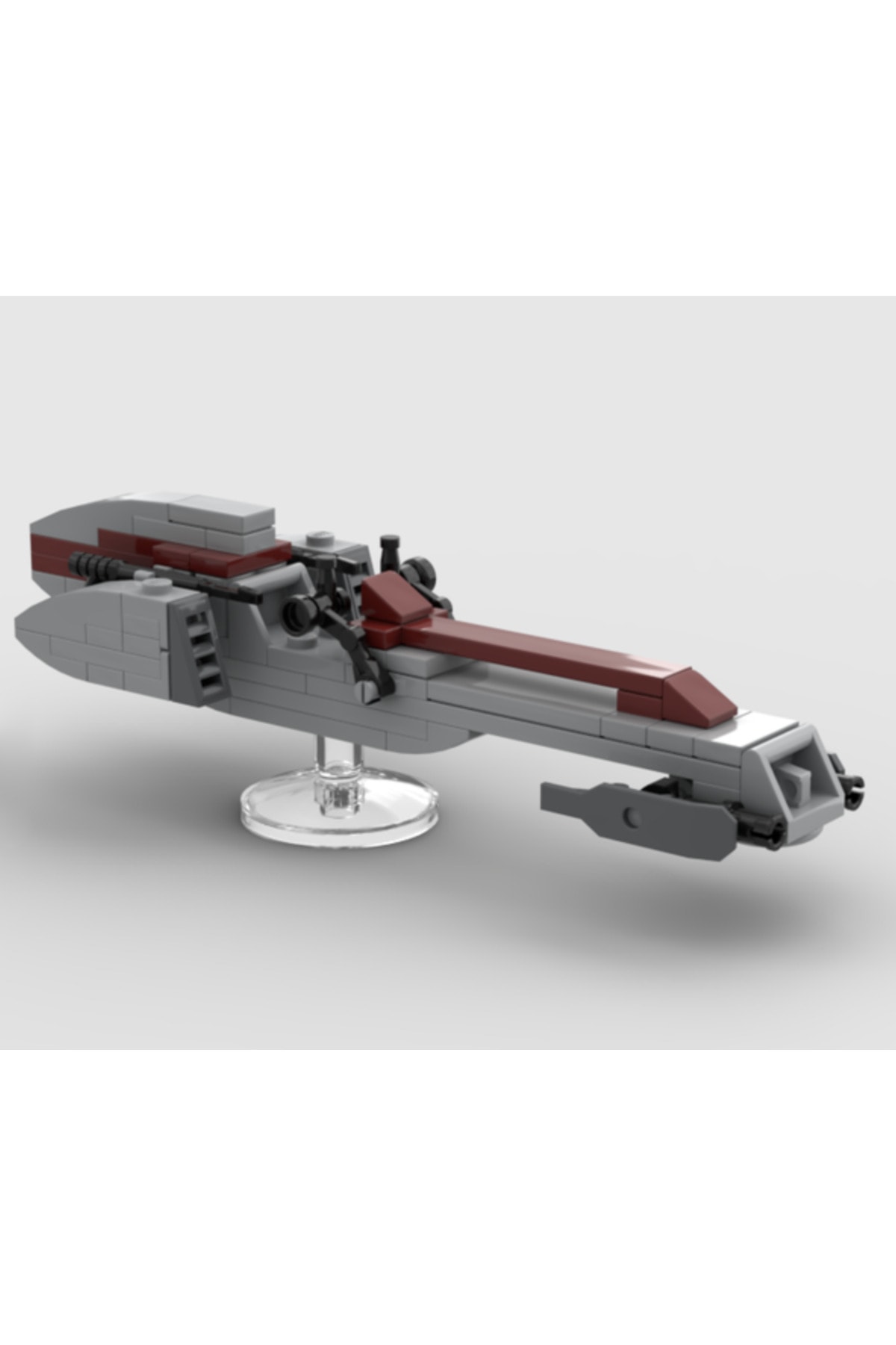 لگو و اسباب بازی های ساخت محور MINIFIGURE DESIGN لوازم جانبی سفارشی MOC STAR WARS CLONE سفید SPEEDER اورجینال LEGO
