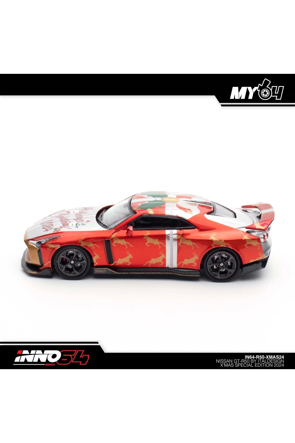 مدل خودرو INNO 1 64 NISSAN GT R50 XMAS 2024 SPECIAL EDITION IN64 XMAS24 اورجینال Inno 64 Models