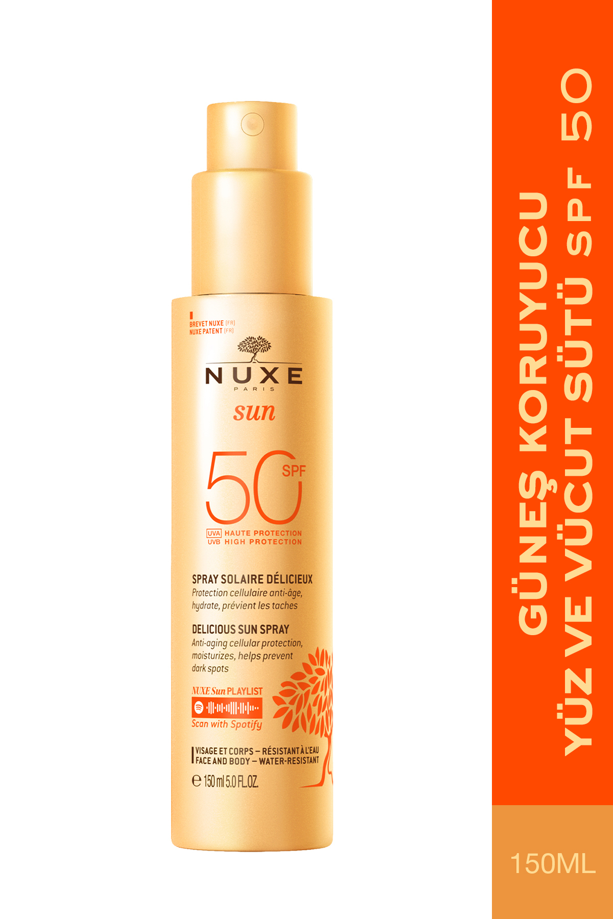 Nuxe ضدآفتاب صورت بخاطر آسان‌پذیر SPF 50 با حجم 150 میلی‌لیتر