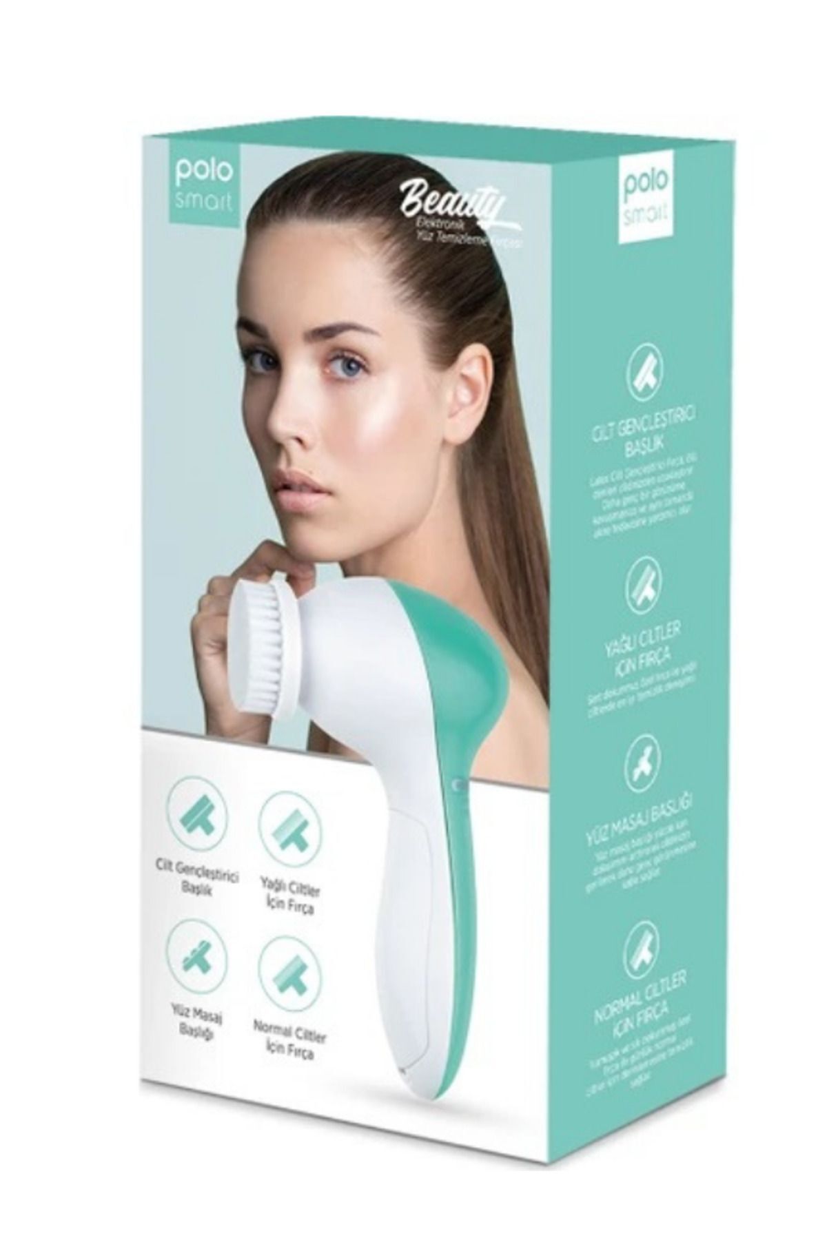 دستگاه شستشوی صورت برس پاک کننده PSC02 سفید Polosmart