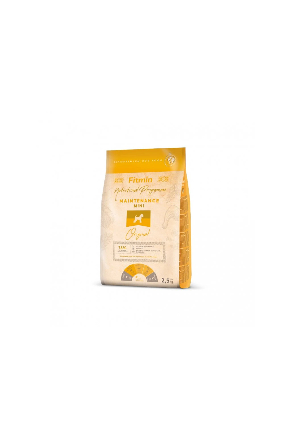 غذای خشک سگ بالغ نژاد کوچک فیت‌مین Fitmin Mini Adult Maintenance، ۲٫۵ کیلوگرم 2,5 Kg