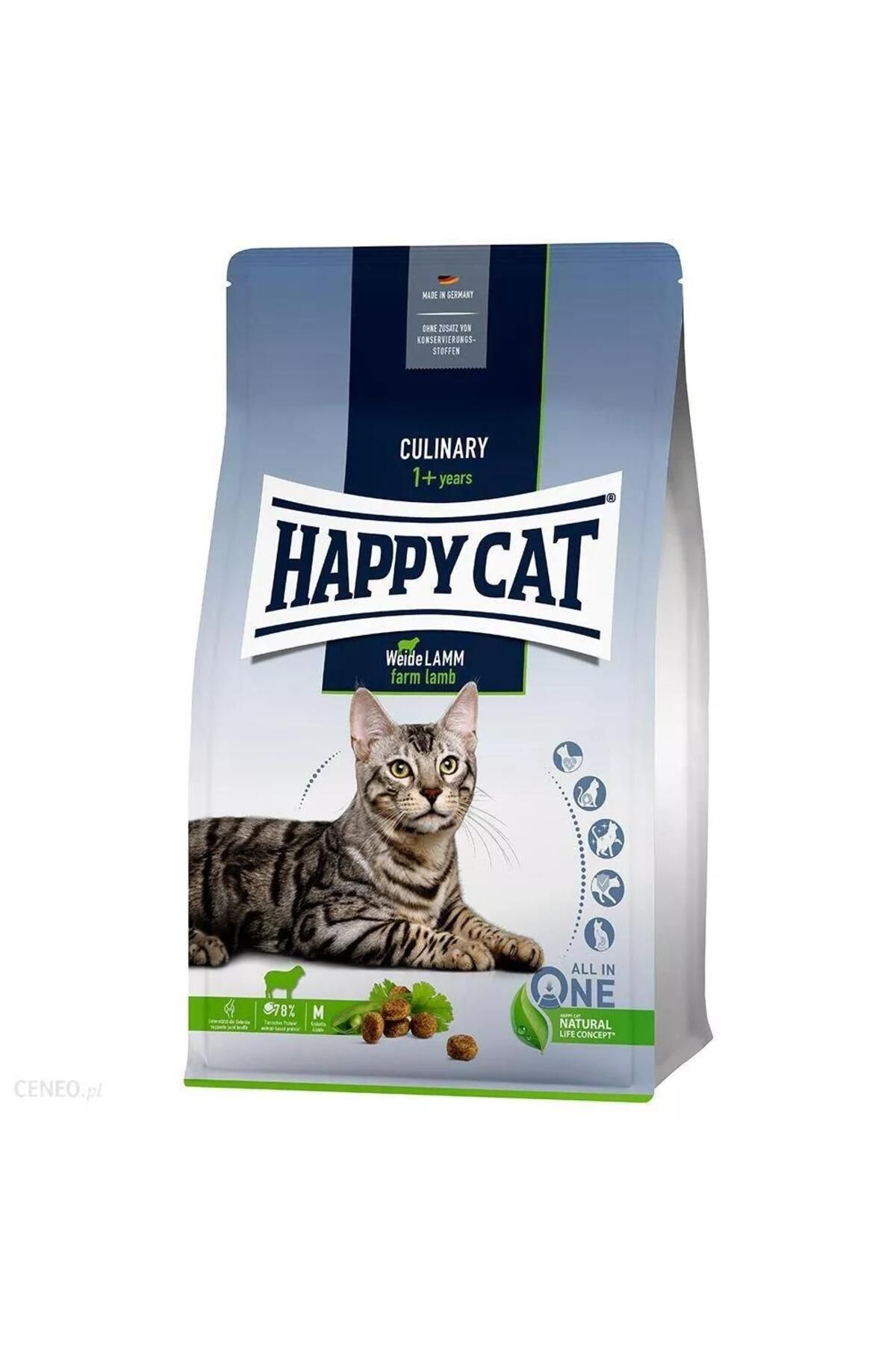 غذای خشک گربه بالغ با طعم بره هپی کت Happy Cat، ۱۰ کیلوگرم