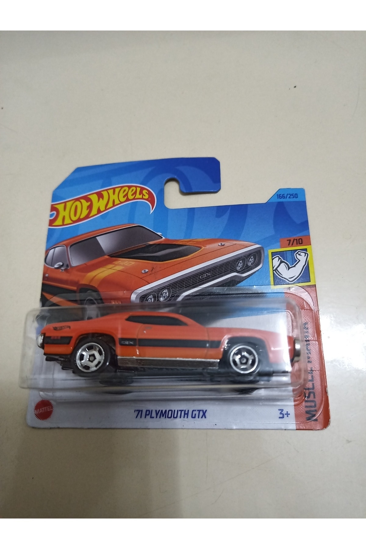 ماشین اسباب بازی 71 PLYMOUTH GTX هات ویلز اورجینال HOT WHEELS