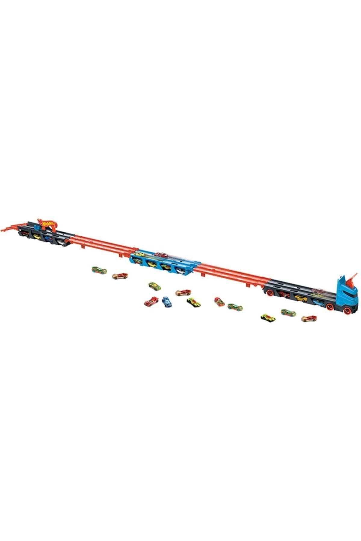 کامیون و ماشین آلات ساختمانی اسباب بازی با پیست سرعت هدیه 3 وسیله نقلیه GVG37 از ترکیه HOT WHEELS