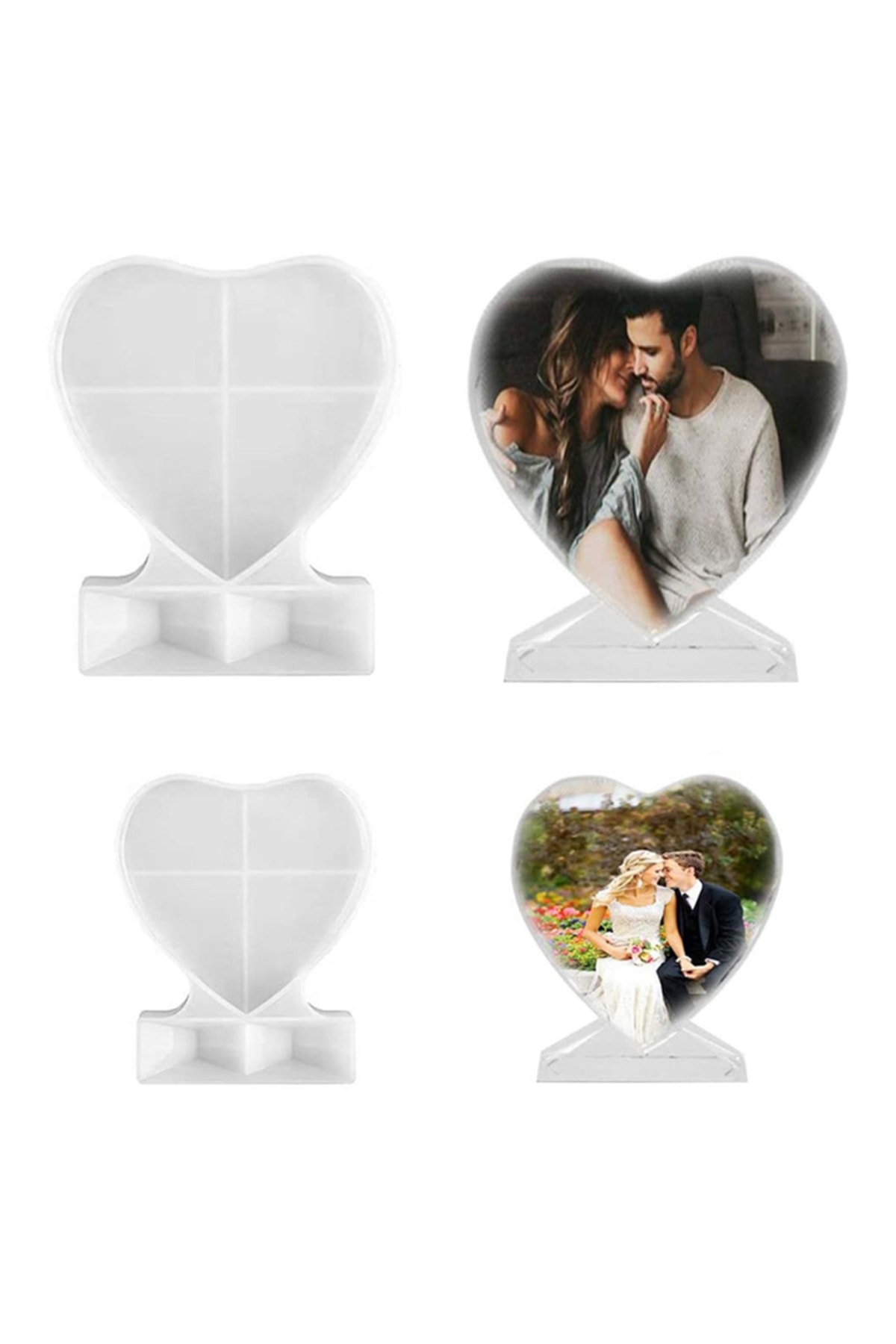 فیگور قالب سیلیکونی قاب عکس قلب بزرگ اپوکسی از ترکیه Getshop Alışveriş Pazarı