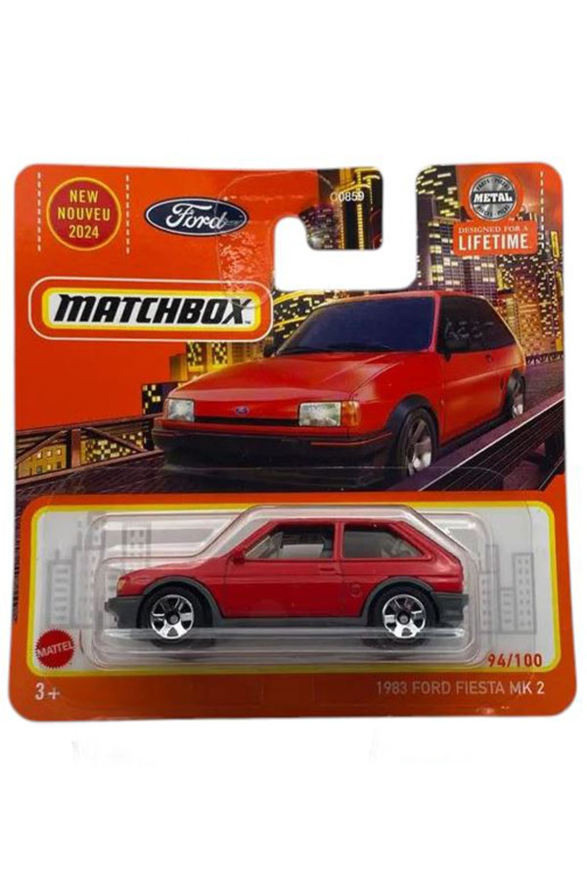 ماشین اسباب بازی جعبه کبریت فورد فیستا MK2 1983 قرمز 1 64 محصول 2024 از ترکیه HOT WHEELS