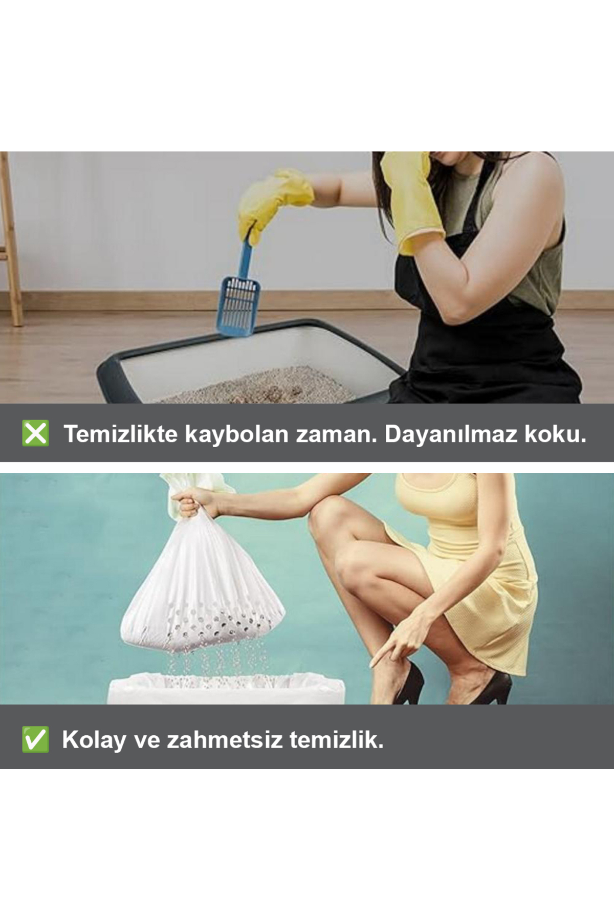 فیلتر توری خاک گربه دالی‌پت Dalipet، ۴ عددی، ۷۸×۶۹ سانتی‌متر سفید