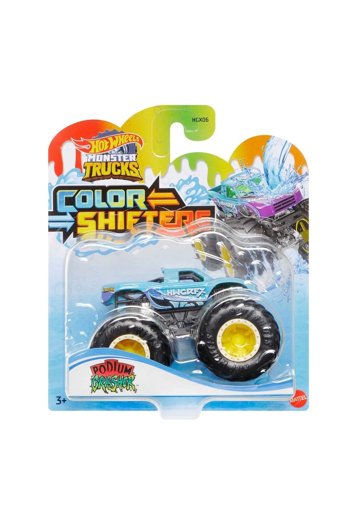 ماشین اسباب بازی کامیون های هیولا HGX06 وسایل نقلیه را تغییر می دهند هات ویلز اورجینال HOT WHEELS