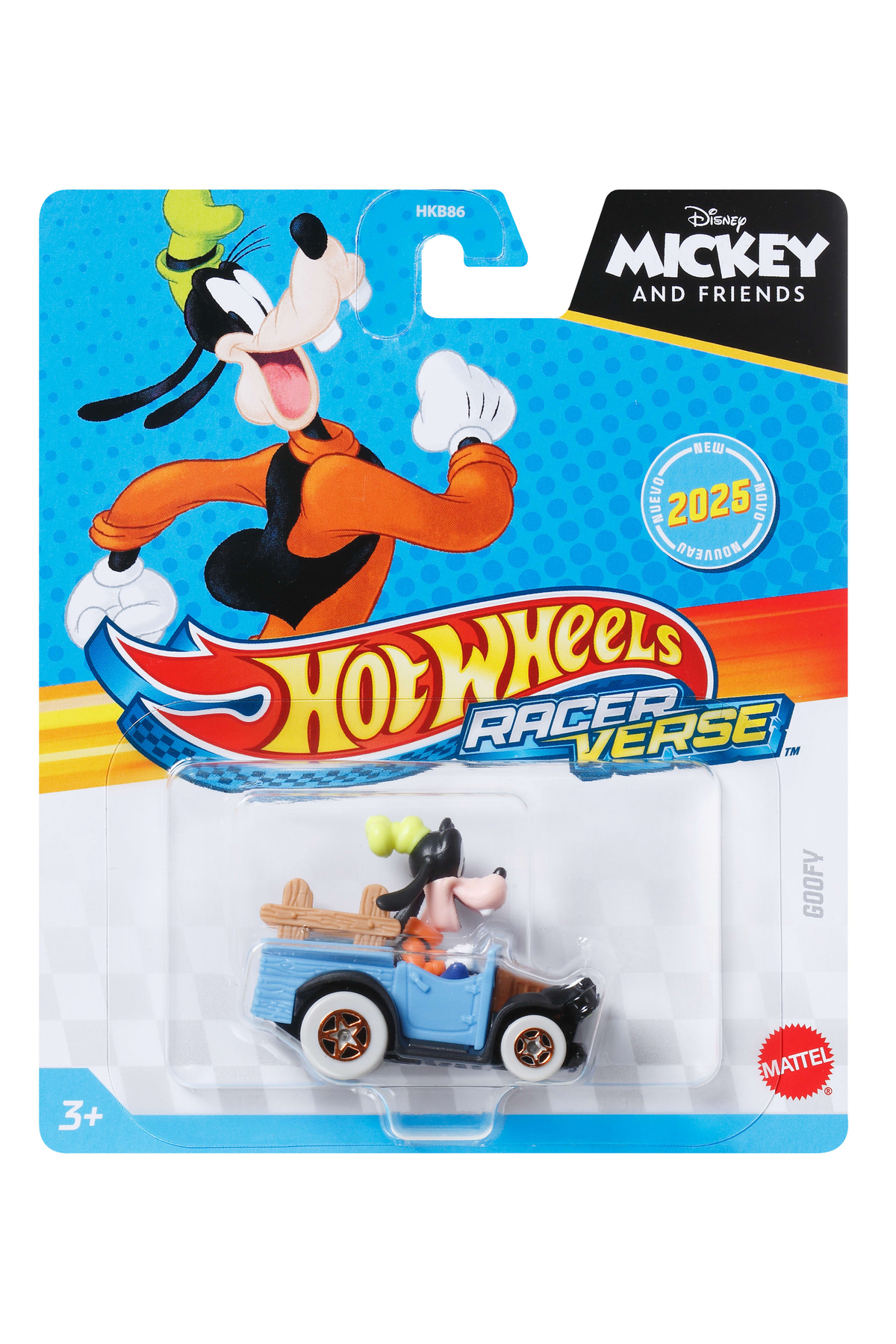 ماشین اسباب بازی RACER VERSE 2025 GOOFY JBK20 LA11 از ترکیه HOT WHEELS