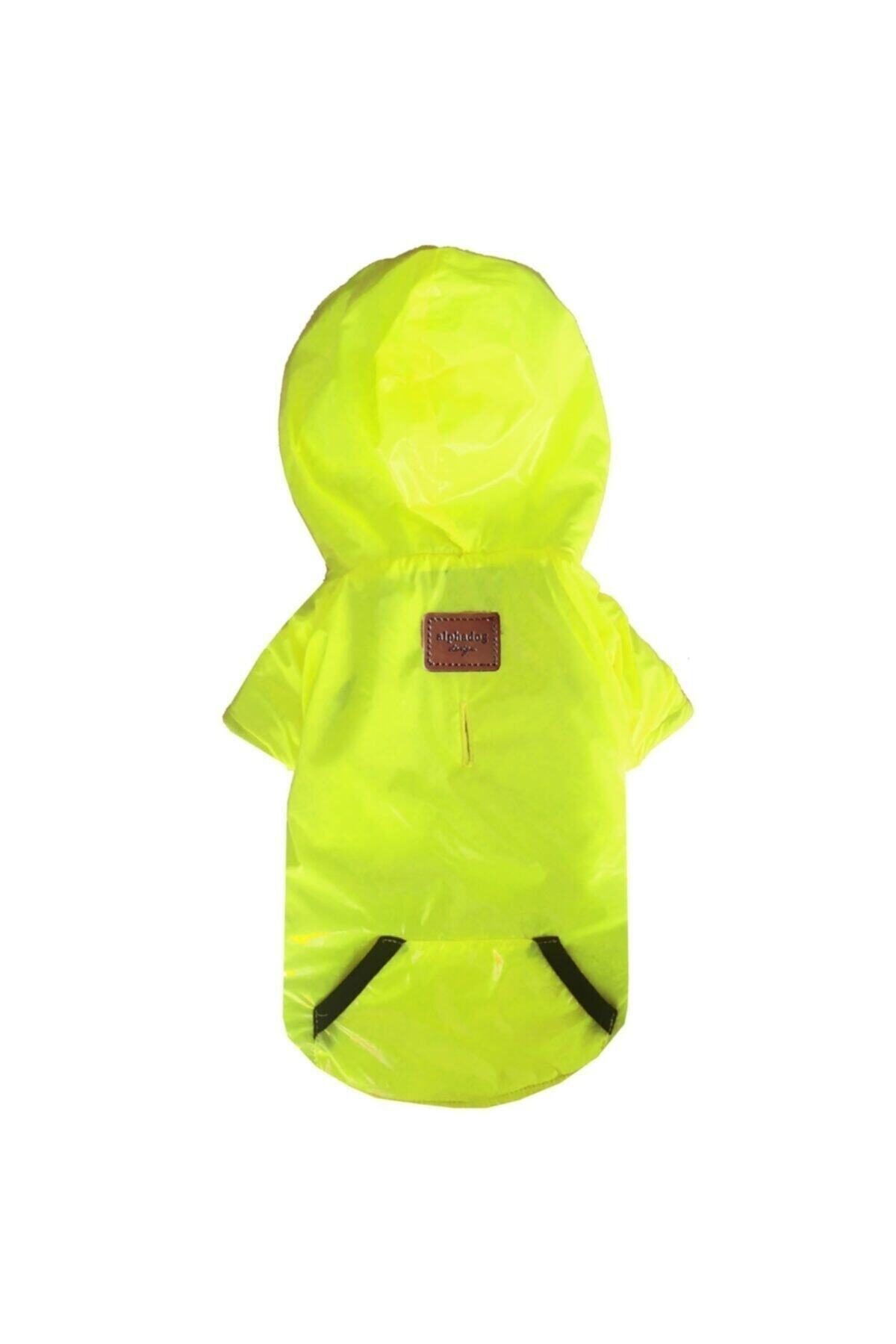 کاپشن بارانی کلاه‌دار سگ آلفادگ دیزاین Alphadog Design Flash Yellow، زرد