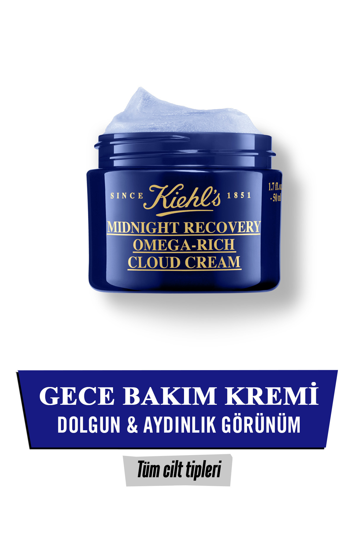 Kiehl's کرم ابری غنی از امگا برای بازسازی پوست شبانه 50 میلی لیتر