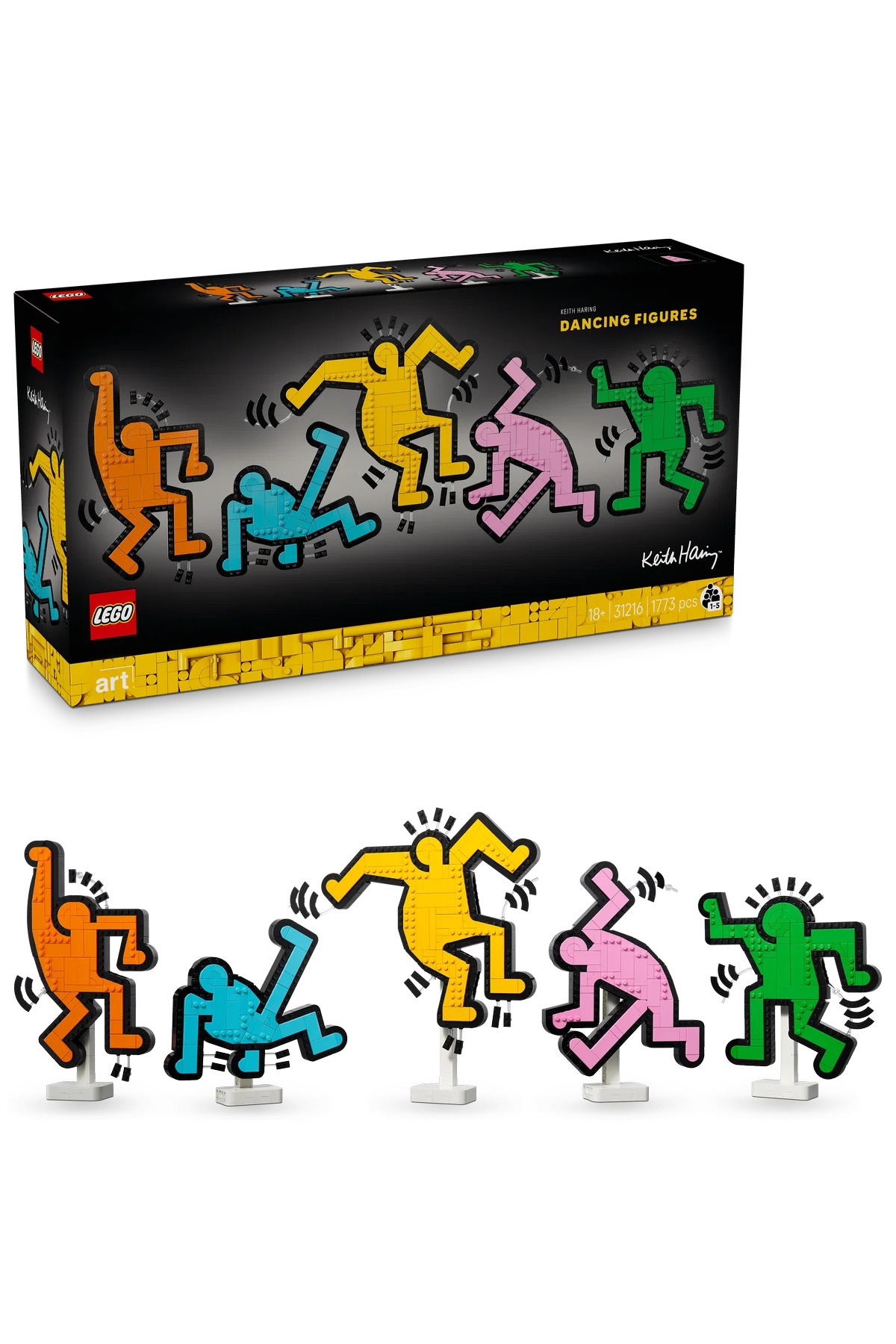 لگو و اسباب بازی های ساخت محور ® ART KEITH HARING – DANCING FIGURES 31216 ست ساختمان مدل خلاقانه برای بزرگسالان 1773P اورجینال LEGO