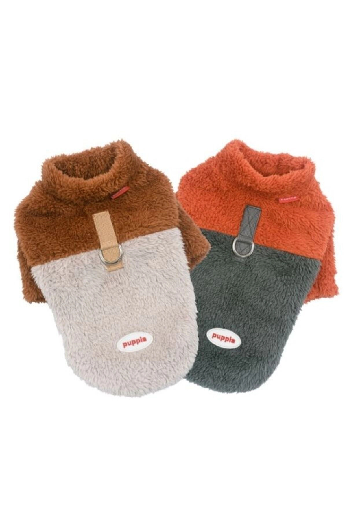 لباس سگ مدل Ridge Fleece Jumper پوپیا Puppia، قهوه‌ای