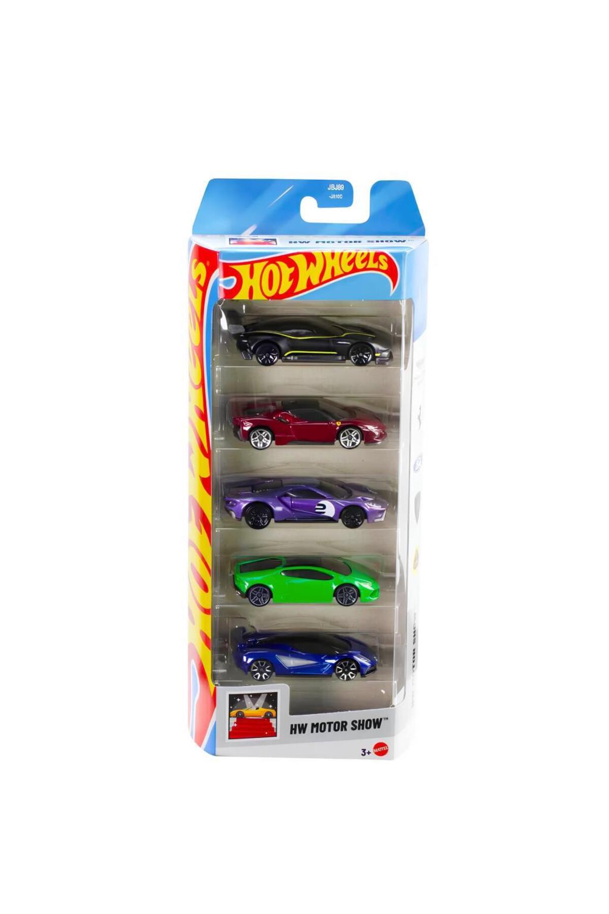 ماشین اسباب بازی ست 1806 HW MOTOR SHOW JBJ89 از ترکیه HOT WHEELS