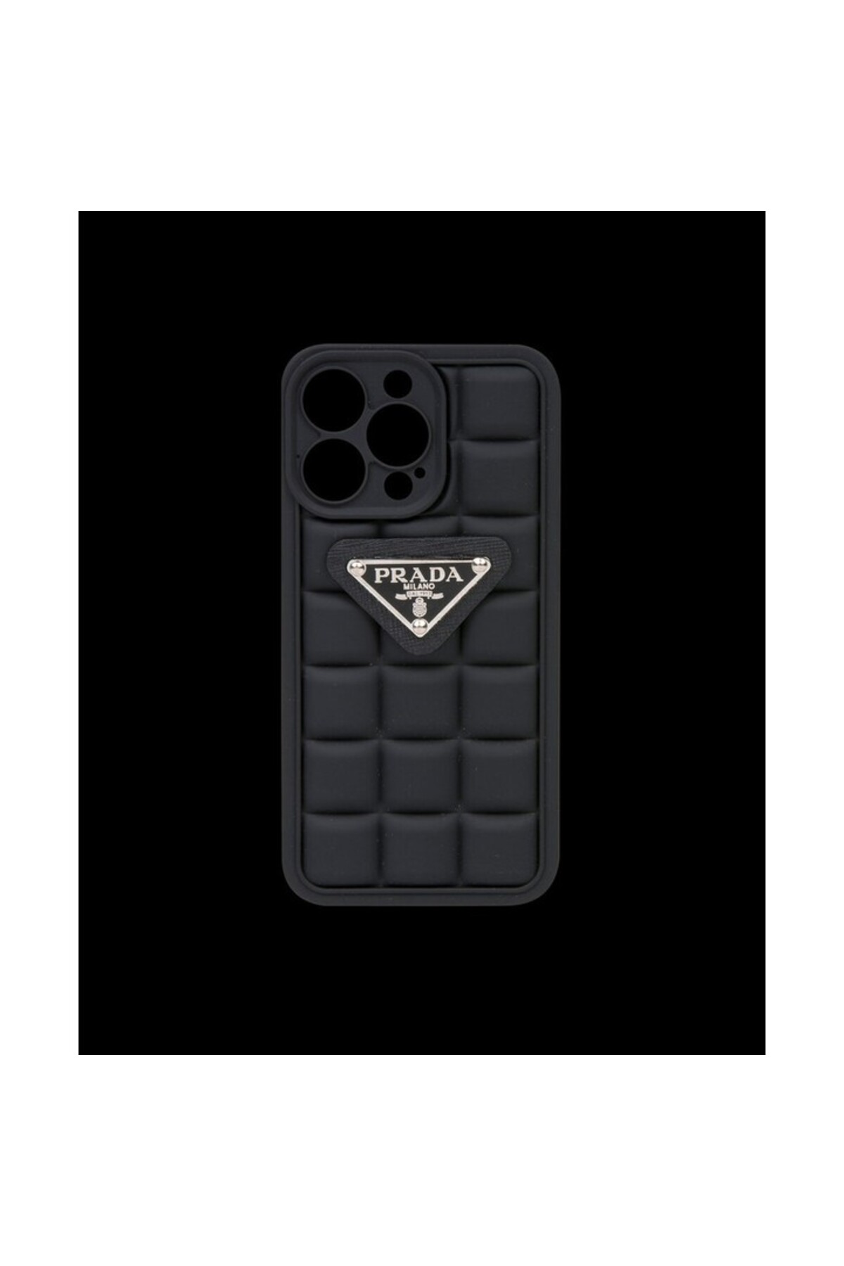 کاور و قاب گوشی سیلیکونی برجسته مشکی DK051 IPHONE 15 دوکان‌کیس DUKKANCASE