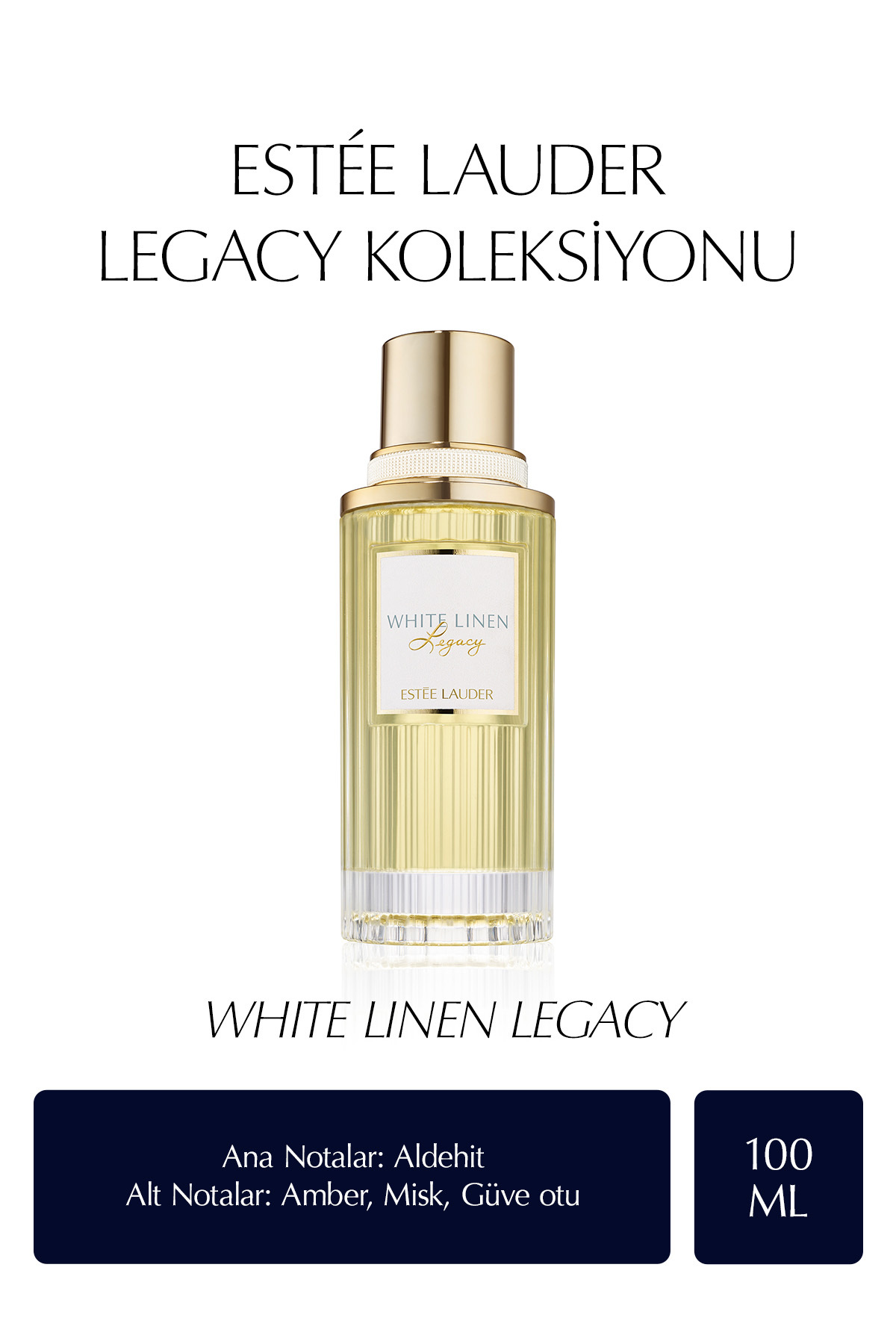 عطر زنانه سفید LINEN LEGACY ادوپرفیوم 100ML مجموعه اورجینال Estee Lauder