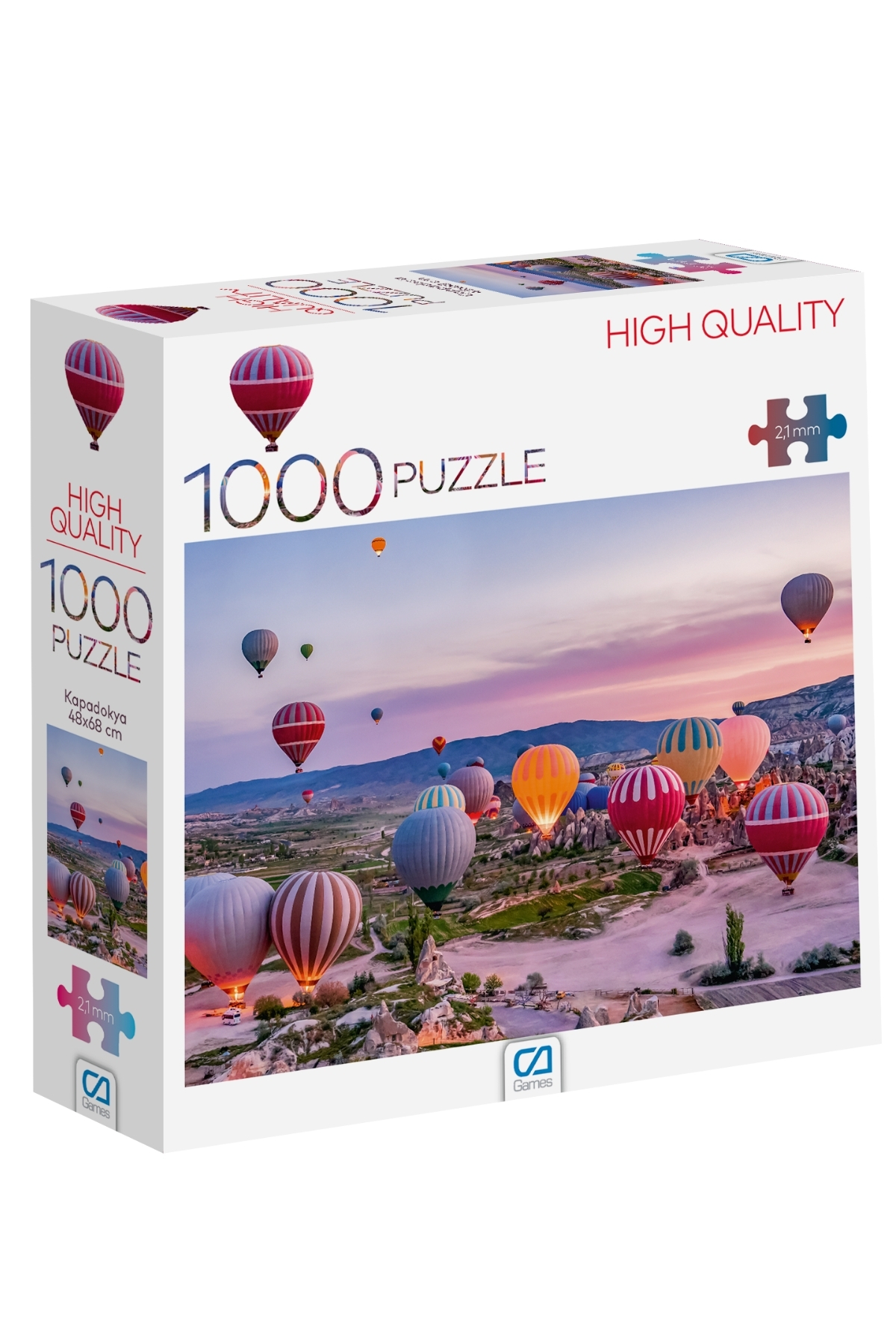 پازل CAPPADOCIA 1000 PIECES 2.2MM ضخامت 48X68CM سری اره منبت کاری مویی سرگرمی حرفه ای CA Games