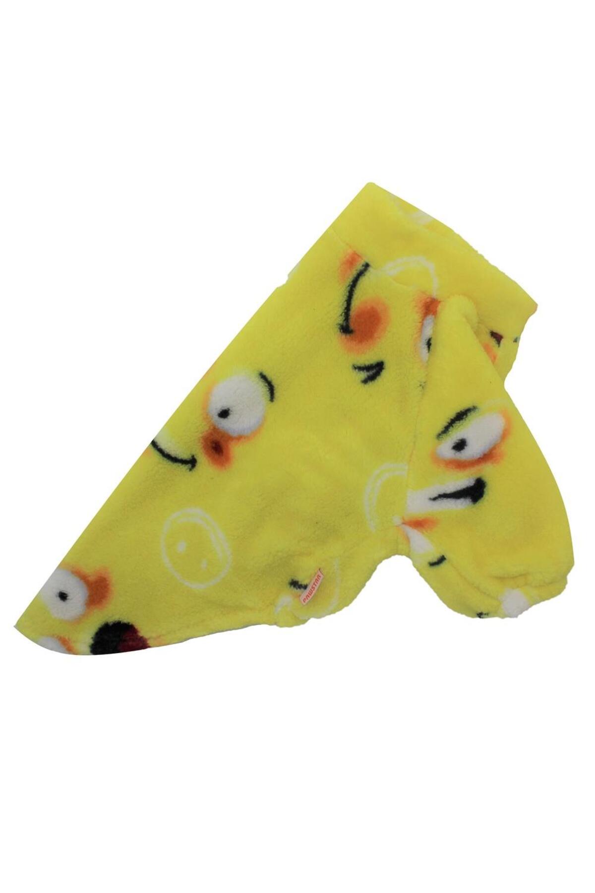 سویشرت ولسافت سگ‌های نژاد متوسط و بزرگ پاوستار Pawstar، طرح Yellow Smile، چندرنگ