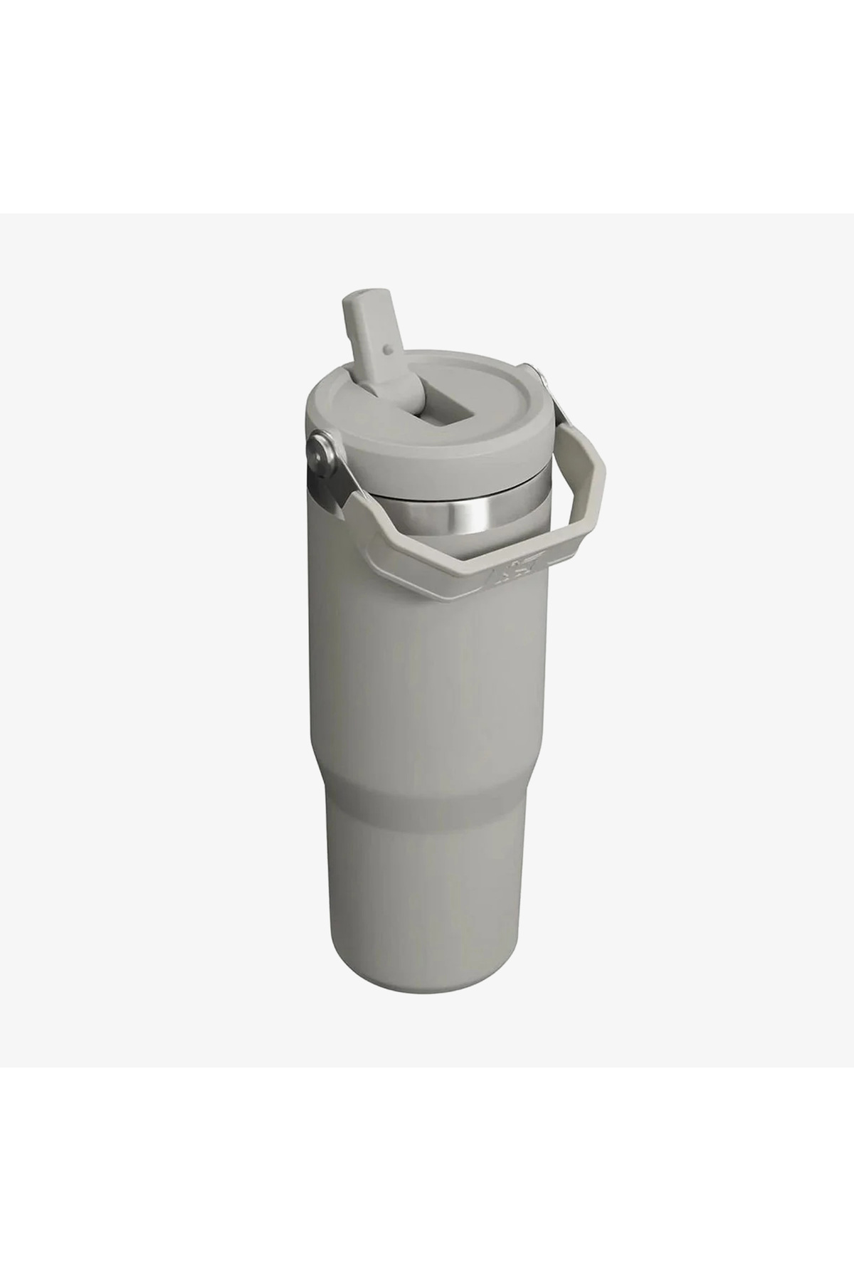 فلاسک قمقمه ICEFLOW FLIP STRAW با حصیری 0.89 لیتری خاکستری روشن اورجینال Stanley