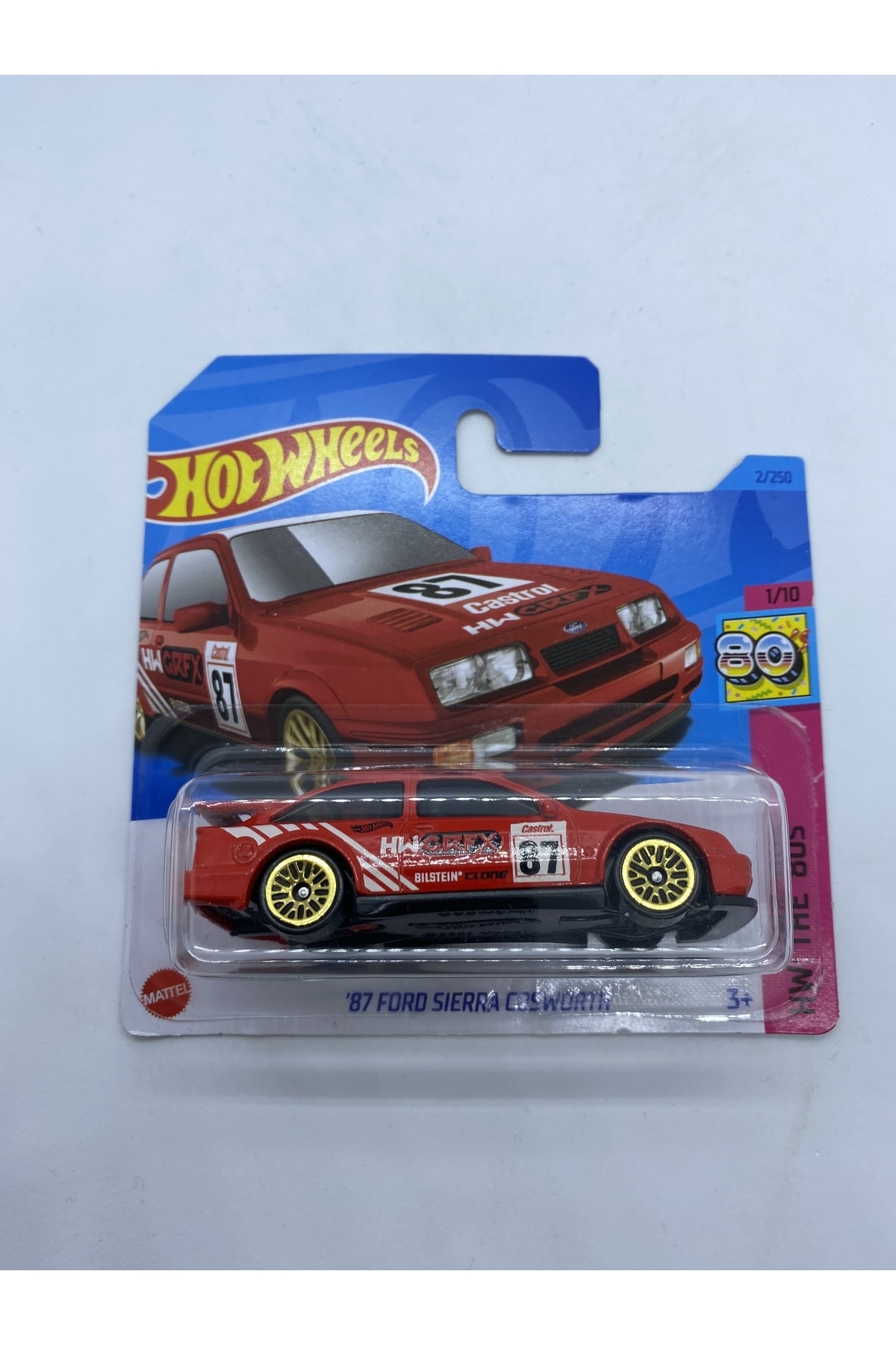 ماشین اسباب بازی '87 فورد سیرا کوزوورث رد از ترکیه HOT WHEELS