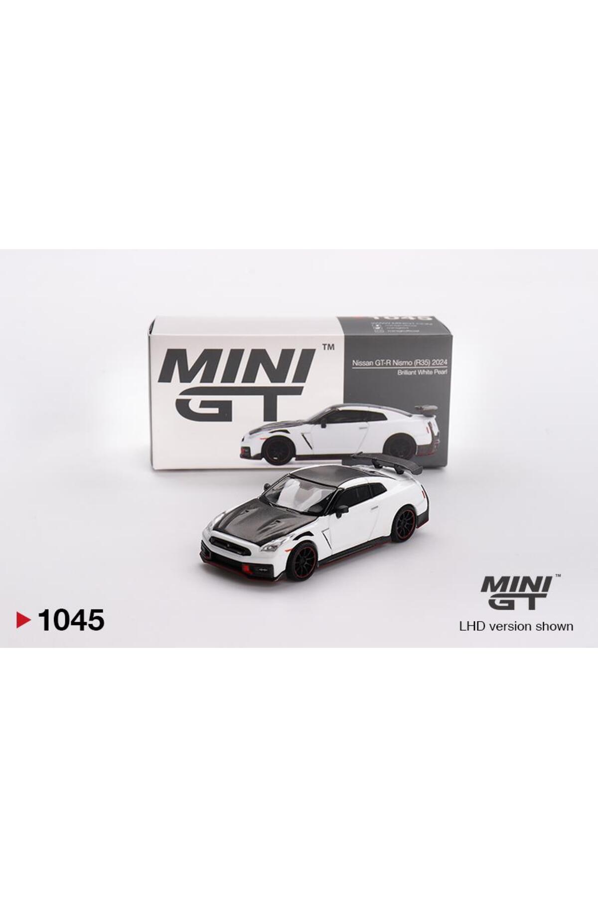 ماشین اسباب بازی NISSAN GT R NISMO 2024 BRILLIANT WHITE PEARL 1045 mini gt