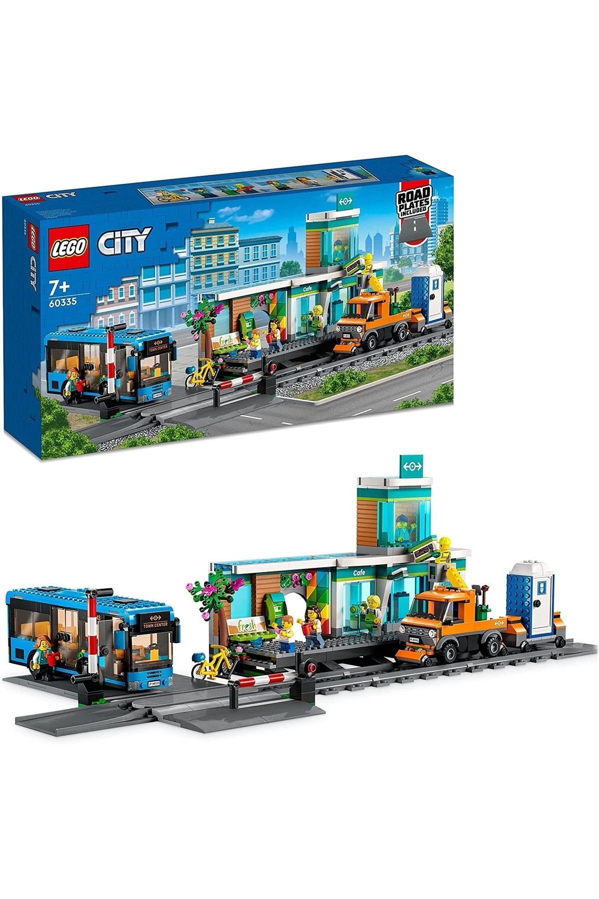 لگو STATION ایستگاه قطار شهر 60335 کامیون راه آهن برای کودکان 7 ساله بالاتر اورجینال LEGO