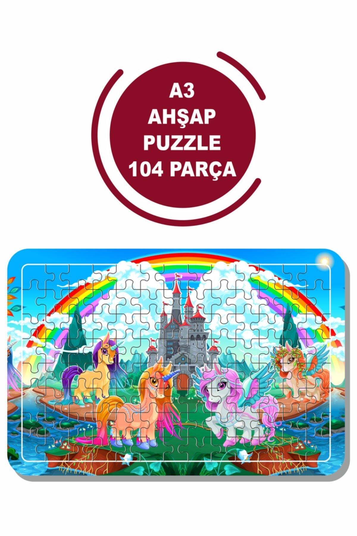 پازل UNICORN A3 104 PIECE PUZZLE, TOY, JIGSAW Baskı Atölyesi