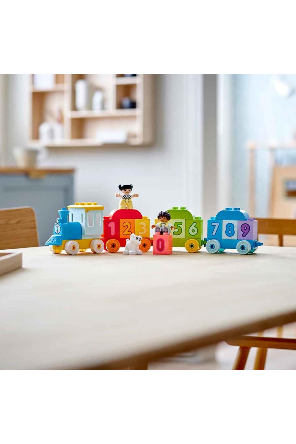 لگو و اسباب بازی های ساخت محور DUPLO FIRST NUMBER TRAIN یاد بگیرید که 10954 بشمارید از ترکیه LEGO