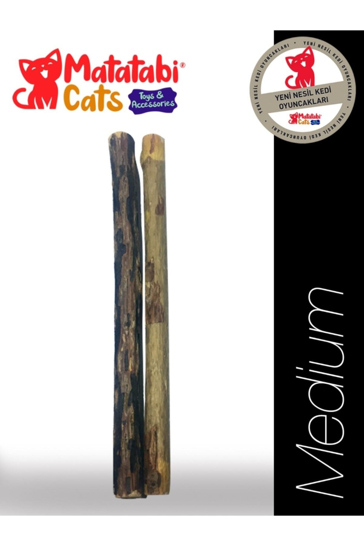 چوب جویدنی طبیعی گربه ماتاتابی کتس MATATABİ CATS مدل MD 070، بسته ۲ عددی مشکی