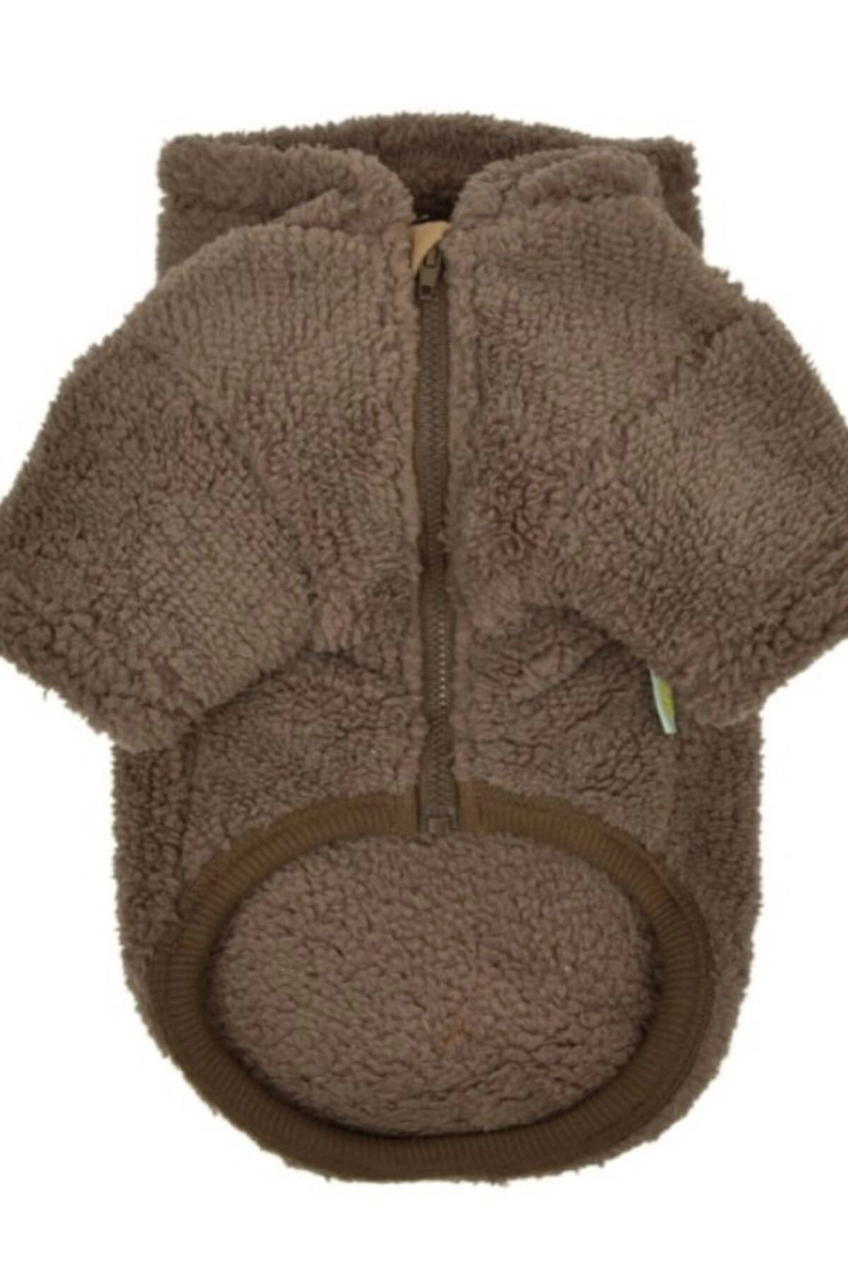 لباس سگ پلار‌دار اولچی Olchi Furry Friends، قهوه‌ای، مدل OAVD-TS6340
