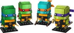 مجموعه ساختنی فیگورهای لاک‌پشت‌های نینجا لگو LEGO BrickHeadz مدل 40878، ۵۶۷ قطعه، ۴ فیگور، حداقل سن ۱۰ سال