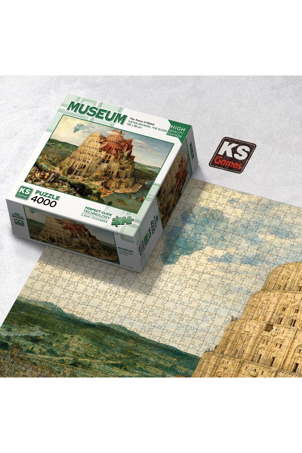 پازل 4000 تکه برج بابل از ترکیه Ks Games
