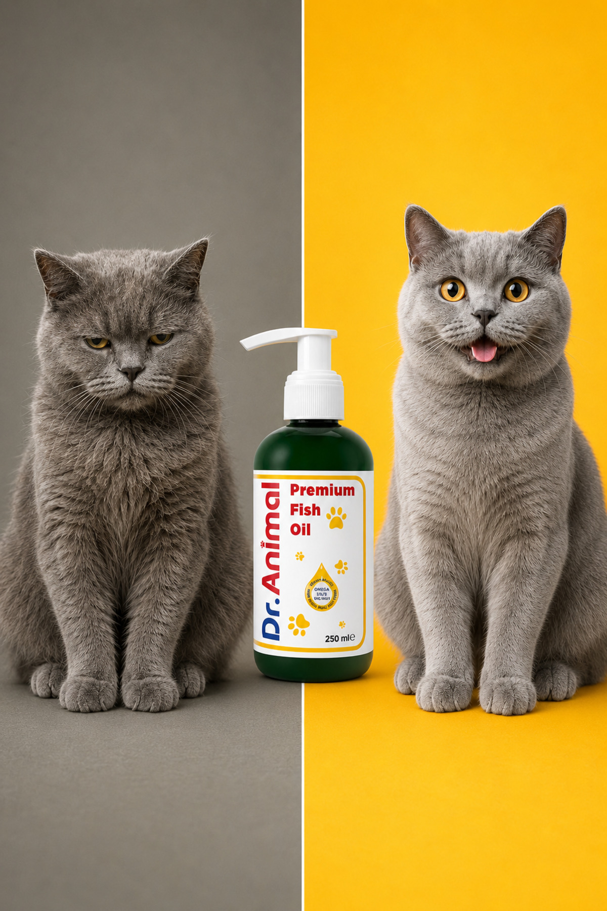 روغن ماهی برای گربه و سگ دکتر انیمال Dr. Animal، ۲۵۰ میلی‌لیتر