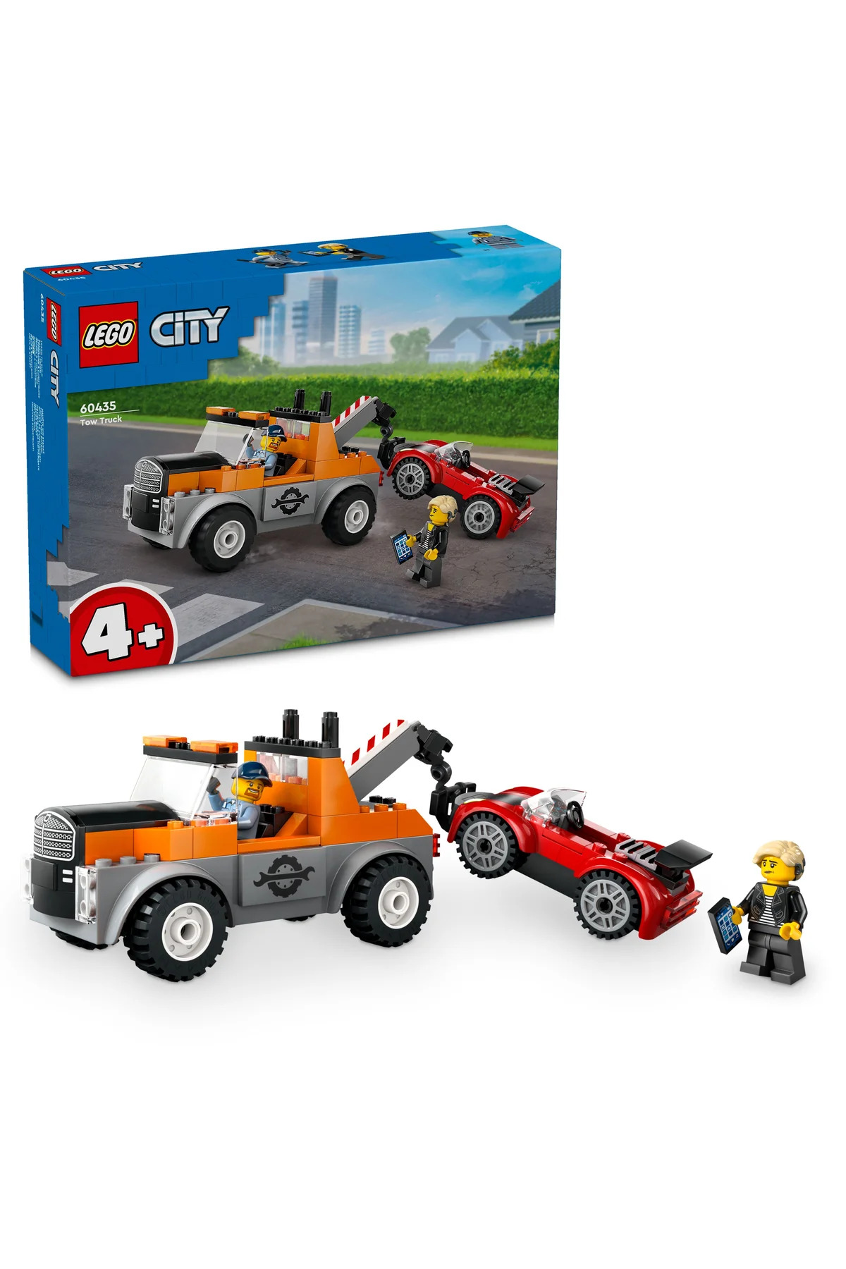 لگو و اسباب بازی های ساخت محور ® CITY TOW TRUCK AND ورزشی CAR REPAIR 60435 4+ ست ساختمان خلاق 101 قطعه اورجینال LEGO