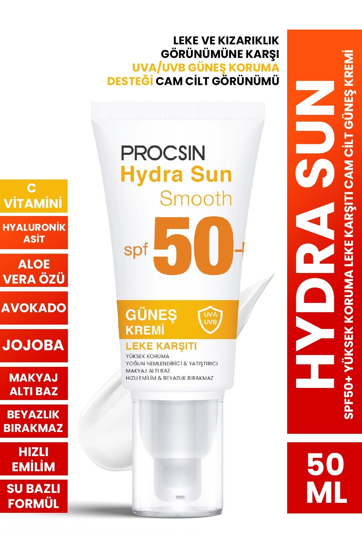 PROCSIN ضدآفتاب SPF50+ مرطوب کننده فوق العاده آرامبخش پوست شفاف کننده پوست ProCSIN