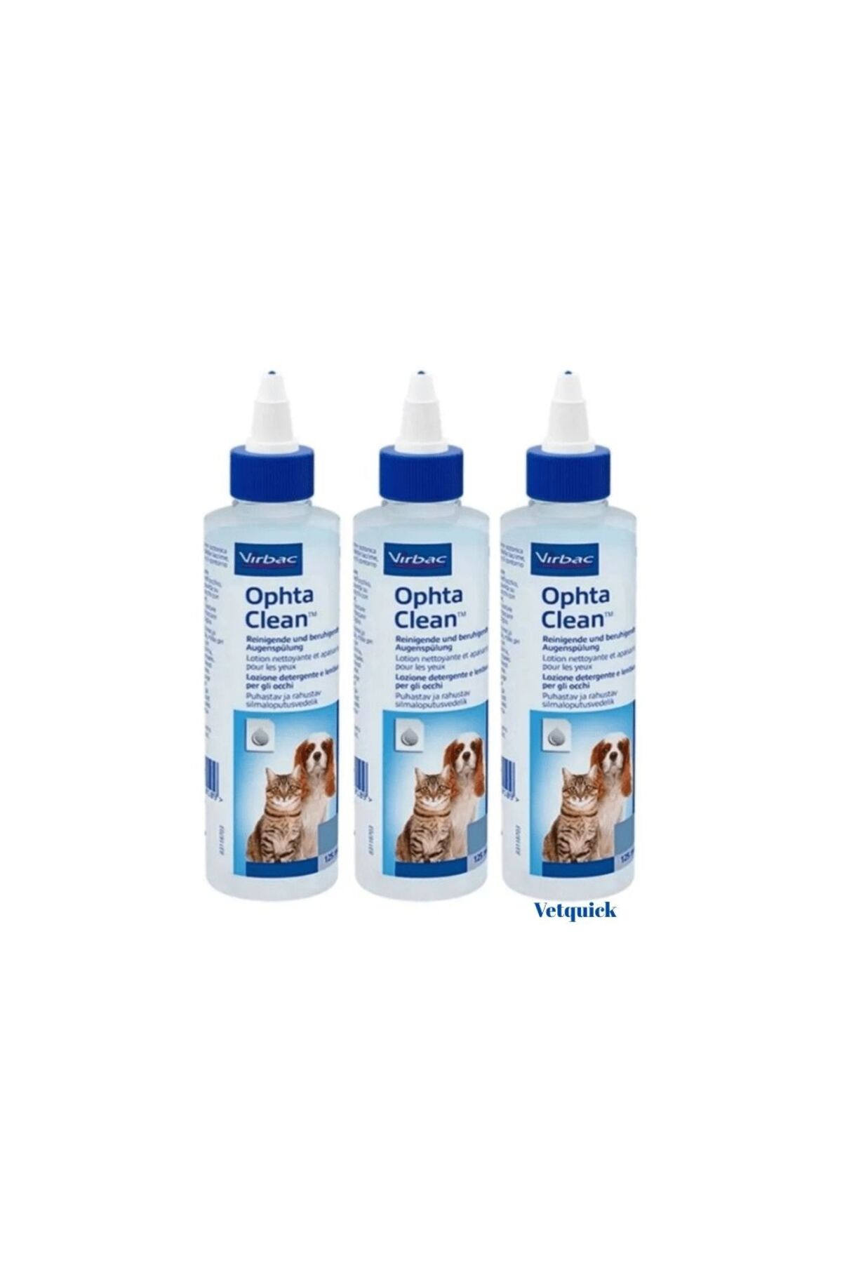 لوسیون پاک‌کننده چشم گربه و سگ Ophta Clean ویرباک Virbac