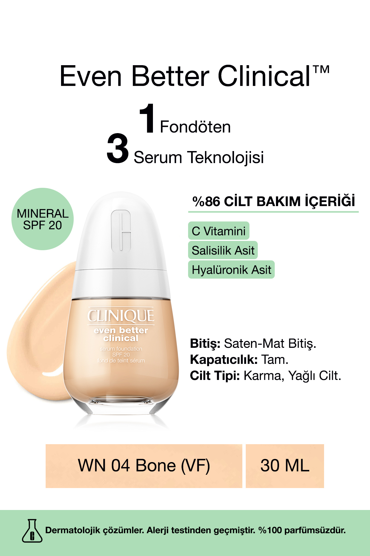 Clinique پایه سرمی حتی بهتر با SPF 20