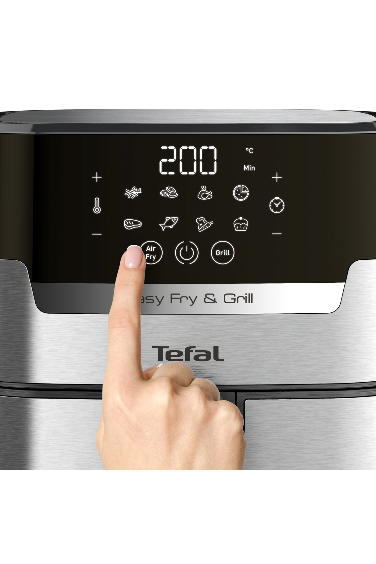 سرخ کن EASY FRY &amp; GRILL DIGITAL 2 IN 1 | کردنی هوا + گریل اورجینال TEFAL