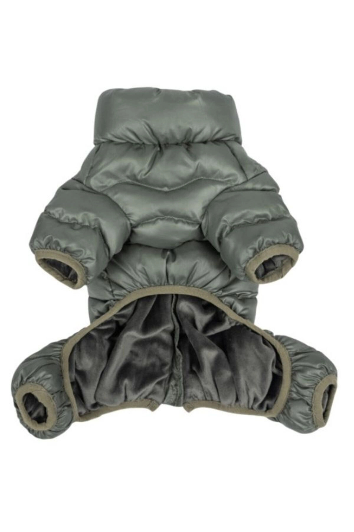 کاپشن سگ پوپیا Puppia مدل Wavy Puffer Suit، خاکی