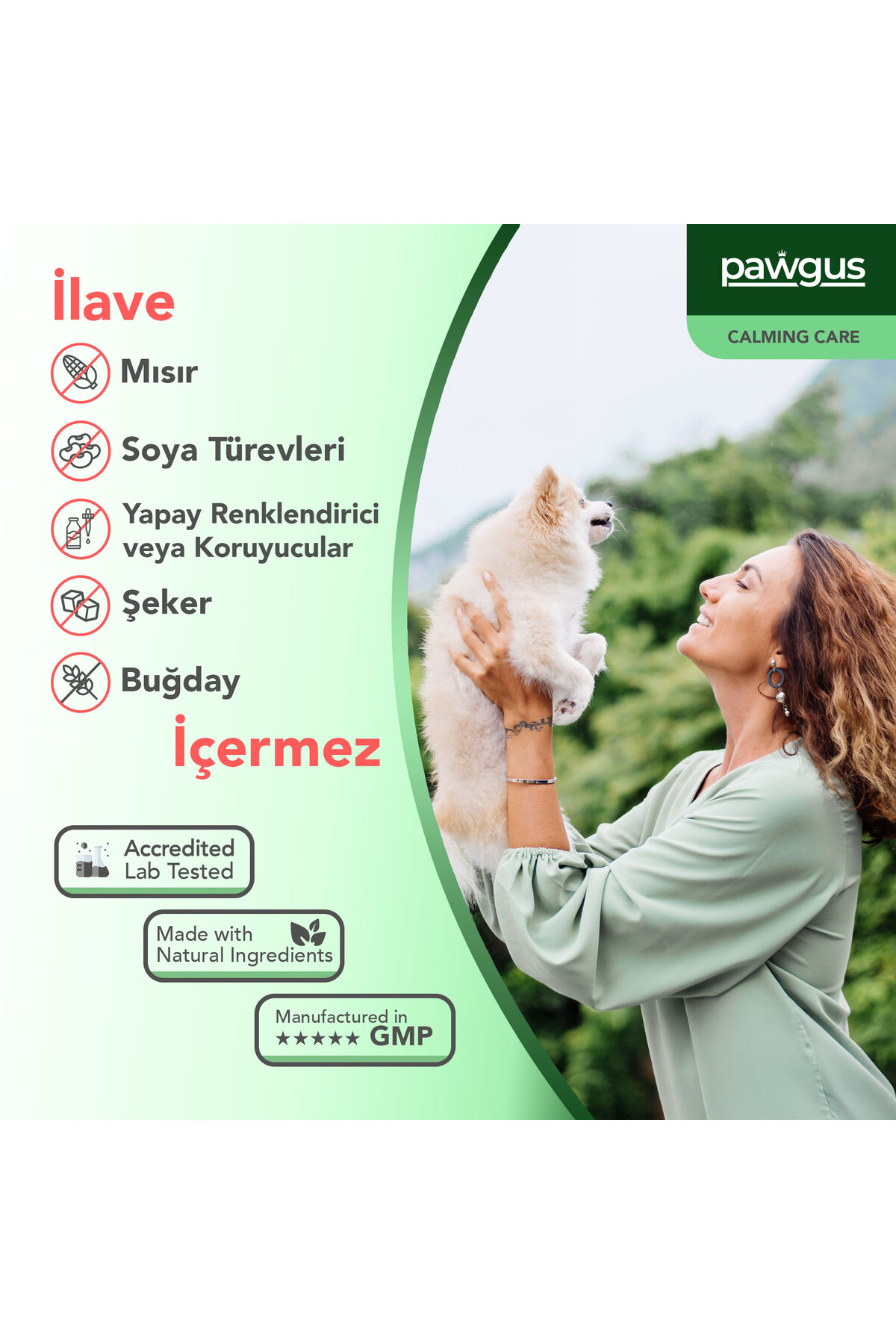 مکمل غذایی سگ پاوگوس Pawgus، مدیریت استرس و آرام‌سازی، ۳۰ × ۲ گرم